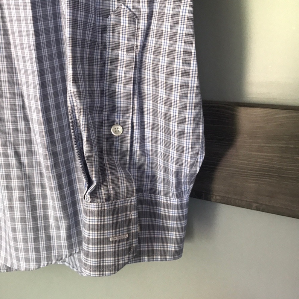 Joseph Abboud Checked Button Down. Size 17 & 34/35 - image 4